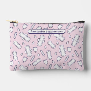 Girly Pink Cartoon Pad naam eerste periode Etui