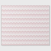 Girly Pink Chevron Stripes Cadeaupapier (Vlak)
