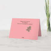 Girly Pink Christmas Cookie Snoep Bakken Schattige Feestdagen Kaart (Achterkant)