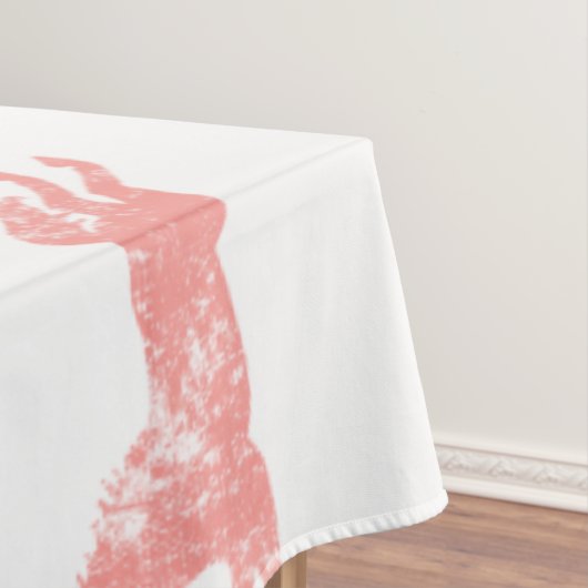 Girly Pink Classic Equestrian Horses Tafelkleed (Voorbeeld)