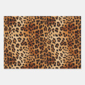 Girly Pink Cream Luipaard Print Inpakpapier Vel (Voorkant 3)