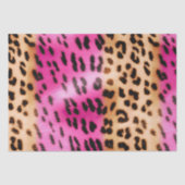 Girly Pink Cream Luipaard Print Tissuepapier (Voorkant)