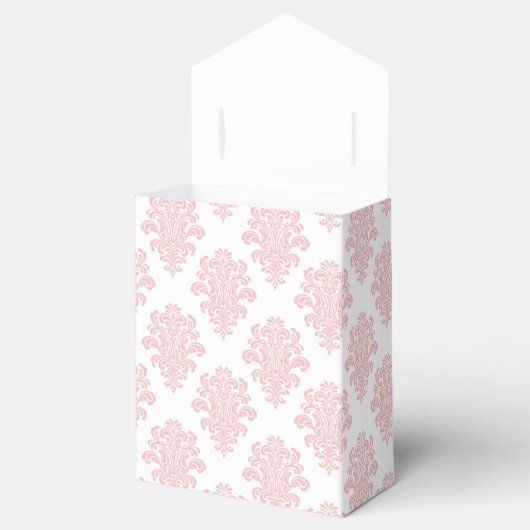 Girly Pink Damask Custom Bedankdoosjes (Geopend)