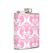 Girly Pink Damask Heupfles (Rechts)