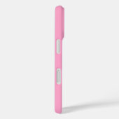 Girly Pink Elegant Minimal Name Monogram Case-Mate iPhone Case (Achterkant / Rechts)