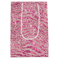 Girly Pink en Blush Glitter Zebra