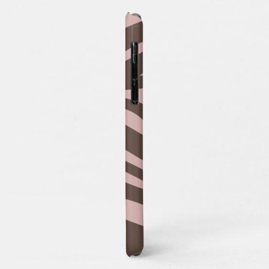 Girly Pink en Brown Zebra Case-Mate iPhone Case (Achterkant/links)