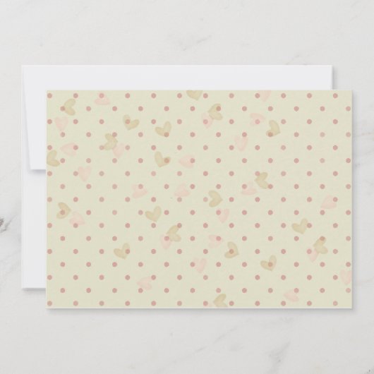 Girly Pink en Dreamweaver Ballerina Invitation Kaart (Achterkant)