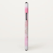 Girly Pink en White Marble Pattern Case-Mate iPhone Case (Achterkant / rechts)