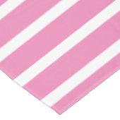 Girly Pink en White Stripe Tafelkleed (Gekanteld)