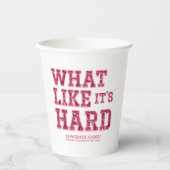 Girly Pink Esthetic Law School Afstuderen Decor Papieren Bekers (Voorkant)