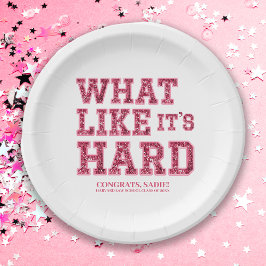 Girly Pink Esthetic Law School Afstuderen Decor Papieren Bordje