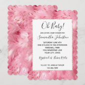 Girly Pink Faux Fur Kaart (Voorkant / Achterkant)