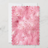 Girly Pink Faux Fur Kaart (Achterkant)