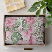 Girly Pink Flamingo Tissue Paper Tissuepapier (Geschenk)