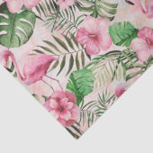 Girly Pink Flamingo Tissue Paper Tissuepapier (Detail)