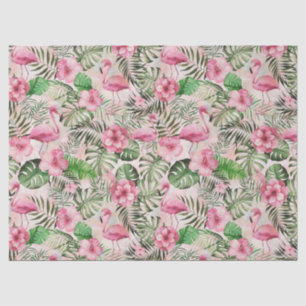 Girly Pink Flamingo Tissue Paper Tissuepapier