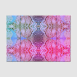 Girly Pink Floral Abstracte Waterverf Boho Pattern Tissuepapier