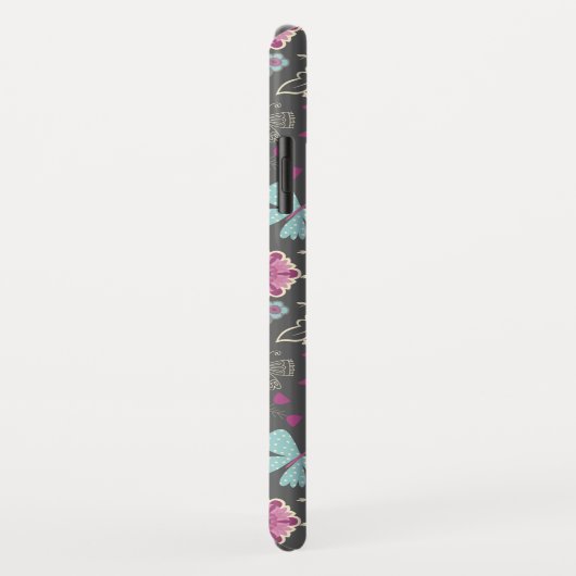 Girly Pink Floral Case-Mate iPhone Case (Achterkant/rechts)