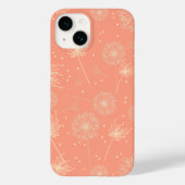Girly Pink Floral Dandelion Case-Mate iPhone Case (Achterkant)