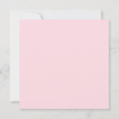 Girly Pink Floral Waterverf Baby shower Kaart (Achterkant)