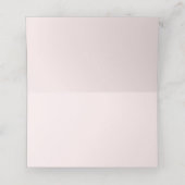 Girly Pink Floral Woodland Animals etendag Plaatskaartje (Binnenkant ongevouwen)