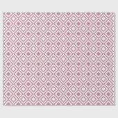 Girly Pink Geometric Diamonds Cadeaupapier (Vlak)