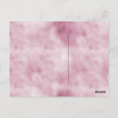 Girly Pink Glam Glitter Briefkaart (Achterkant)