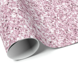 Girly Pink Glam Glitter sparkle Cadeaupapier