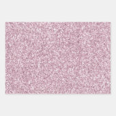 Girly Pink Glam Glitter sparkle Inpakpapier Vel (Voorkant 3)