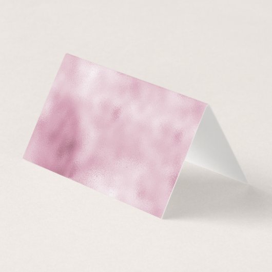 Girly Pink Glam Glitter sparkle Kaart (Achterkant)