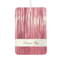 Girly Pink Glam Glitzy Tinsel Stripes Luchtverfrisser