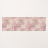 Girly Pink Glam Gold Leopard Print Yogamat (Achterkant (horizontaal))