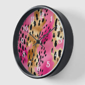 Girly Pink Glam Gold Luipaard Print abstract (Hoek)