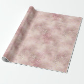 Girly Pink Glam Gold Luipaard Print Cadeaupapier (Uitgerold)