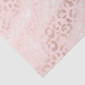 Girly Pink Glam Leopard Animal Birthday Tissuepapier (Detail)