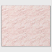 Girly Pink Glam Leopard Print Ombre Cadeaupapier (Vlak)