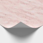 Girly Pink Glam Leopard Print Ombre Cadeaupapier (Hoek)