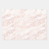Girly Pink Glam Leopard Print Ombre Inpakpapier Vel (Voorkant 3)