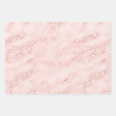 Girly Pink Glam Leopard Print Ombre Inpakpapier Vel (Voorkant 2)
