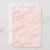 Girly Pink Glam Leopard Print Ombre Kaart (Achterkant)