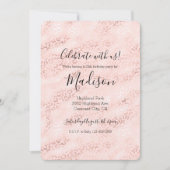 Girly Pink Glam Leopard Print Ombre Kaart (Voorkant)