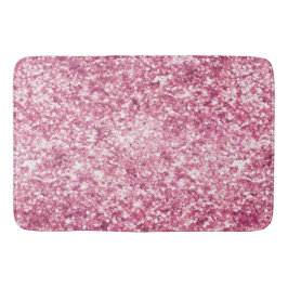 Girly Pink Glitter Confetti Badmat