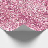 Girly Pink Glitter Confetti Cadeaupapier (Hoek)