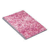 Girly Pink Glitter Confetti Notitieboek (Rechterzijde)