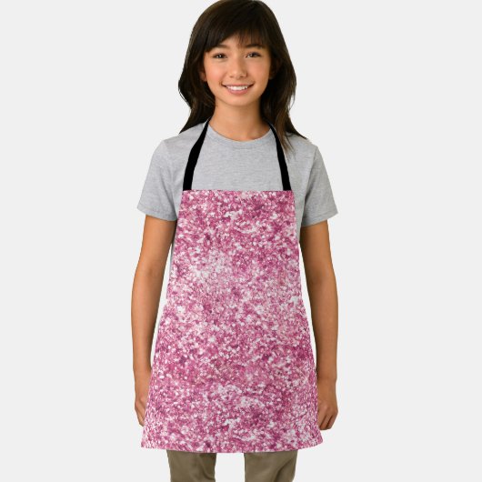 Girly Pink Glitter Confetti Schort (Insitu)