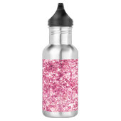 Girly Pink Glitter Confetti Waterfles (Rechts)