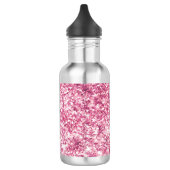 Girly Pink Glitter Confetti Waterfles (Links)