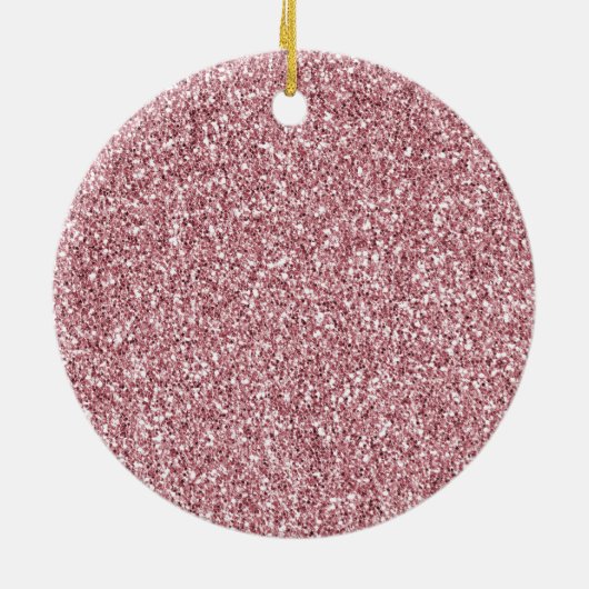 Girly Pink Glitter Eyelashes Keramisch Ornament (Achterkant)