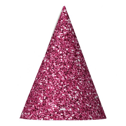 Girly Pink Glitter Feesthoedjes (Links)